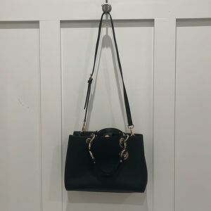 Michael Kors Cynthia Medium Black Satchel